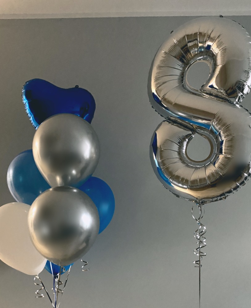 Zestaw z balonem w kształcie 8