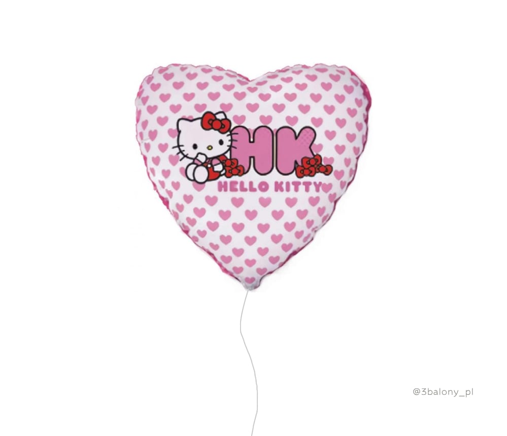 Balon foliowy serce Hello Kitty