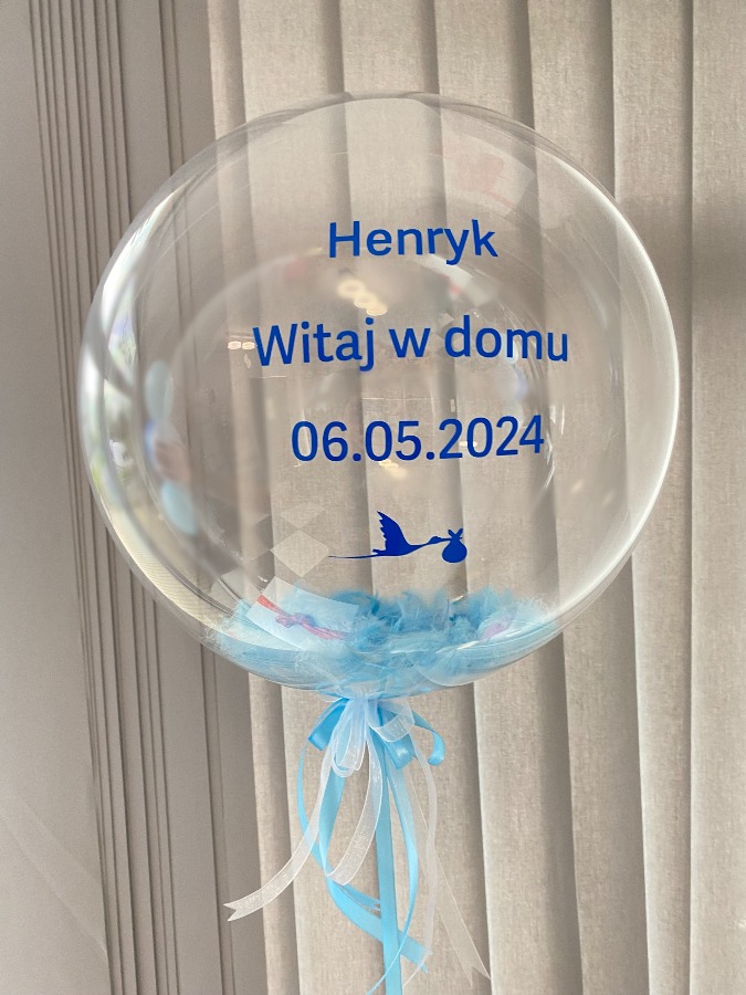 Balon na powitanie z indywidualnym tekstem