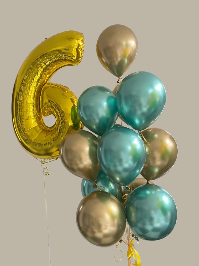 Zestaw balonów na 6 urodziny
