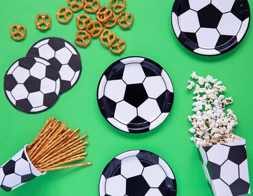 Talerzyki Piłka, 18 cm (6 szt.)