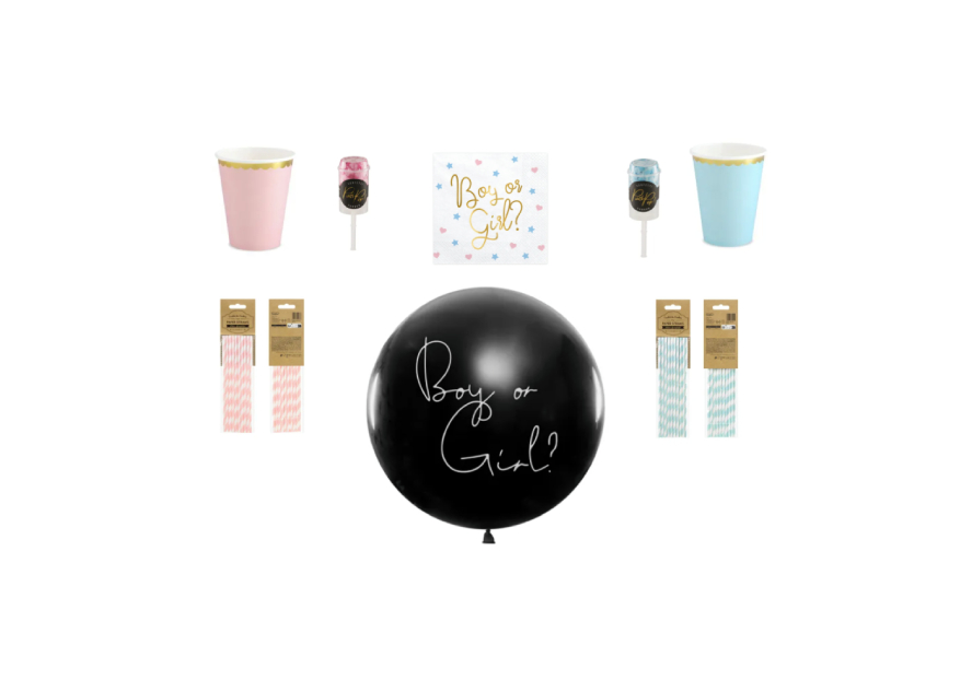 Praktyczny zestaw Baby Shower „Boy or Girl?”