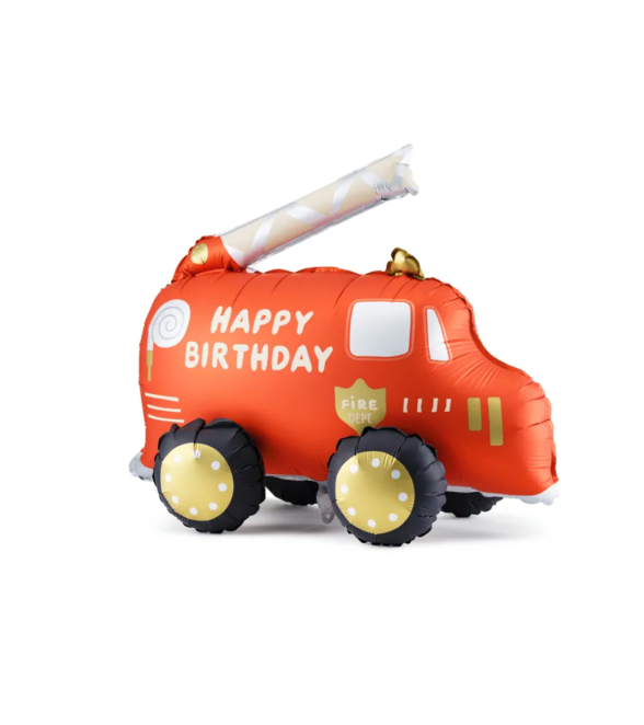 Balon foliowy Wóz strażacki, 67×53 cm