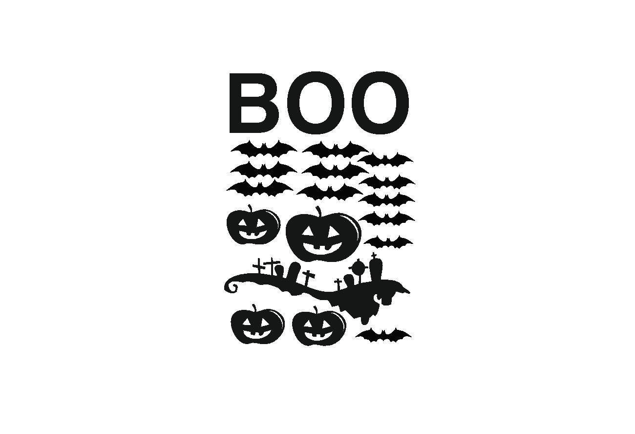 Naklejki samoprzylepne na folii – halloween 1