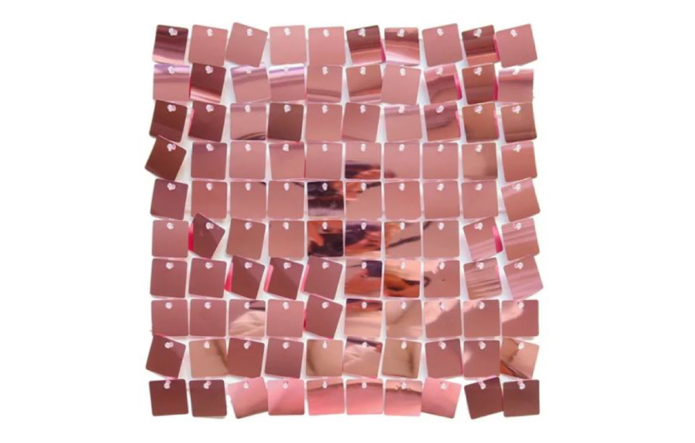 Wynajem panel cekinowy, opalizujący miedziany, 30×30 cm