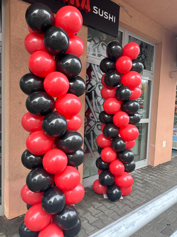 Słupek balonowy w dwóch kolorach