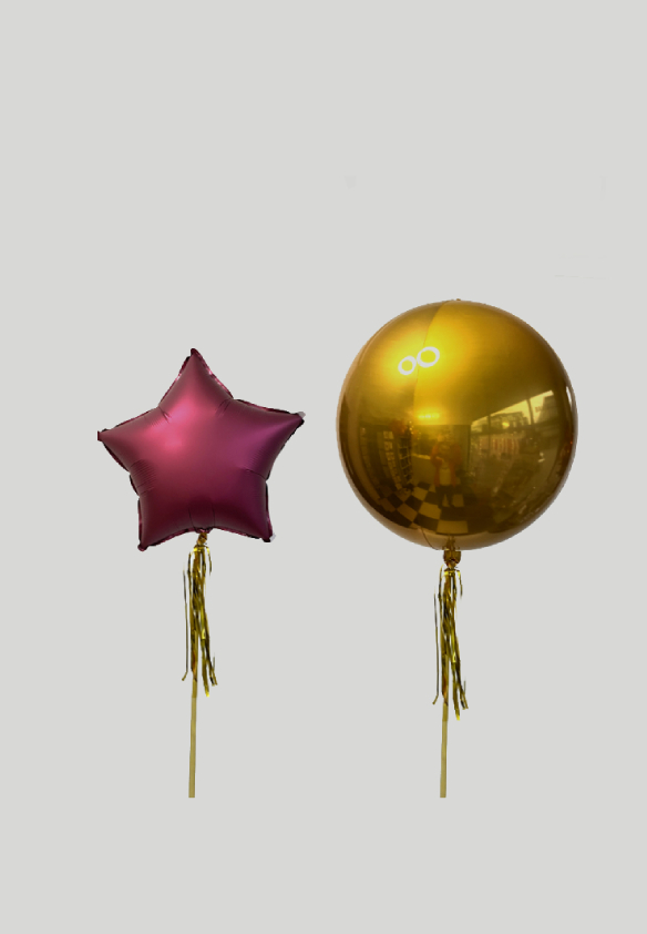 Zestaw dwóch balonów na święta