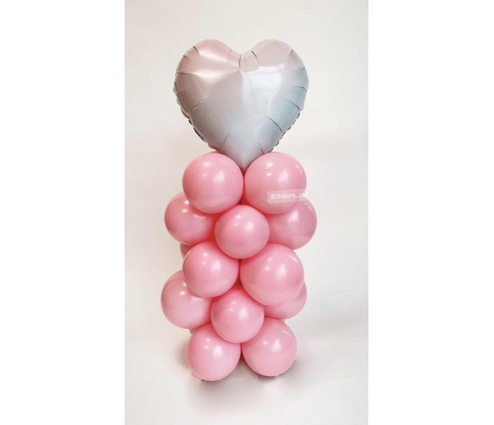 Stojak balonowy z sercem