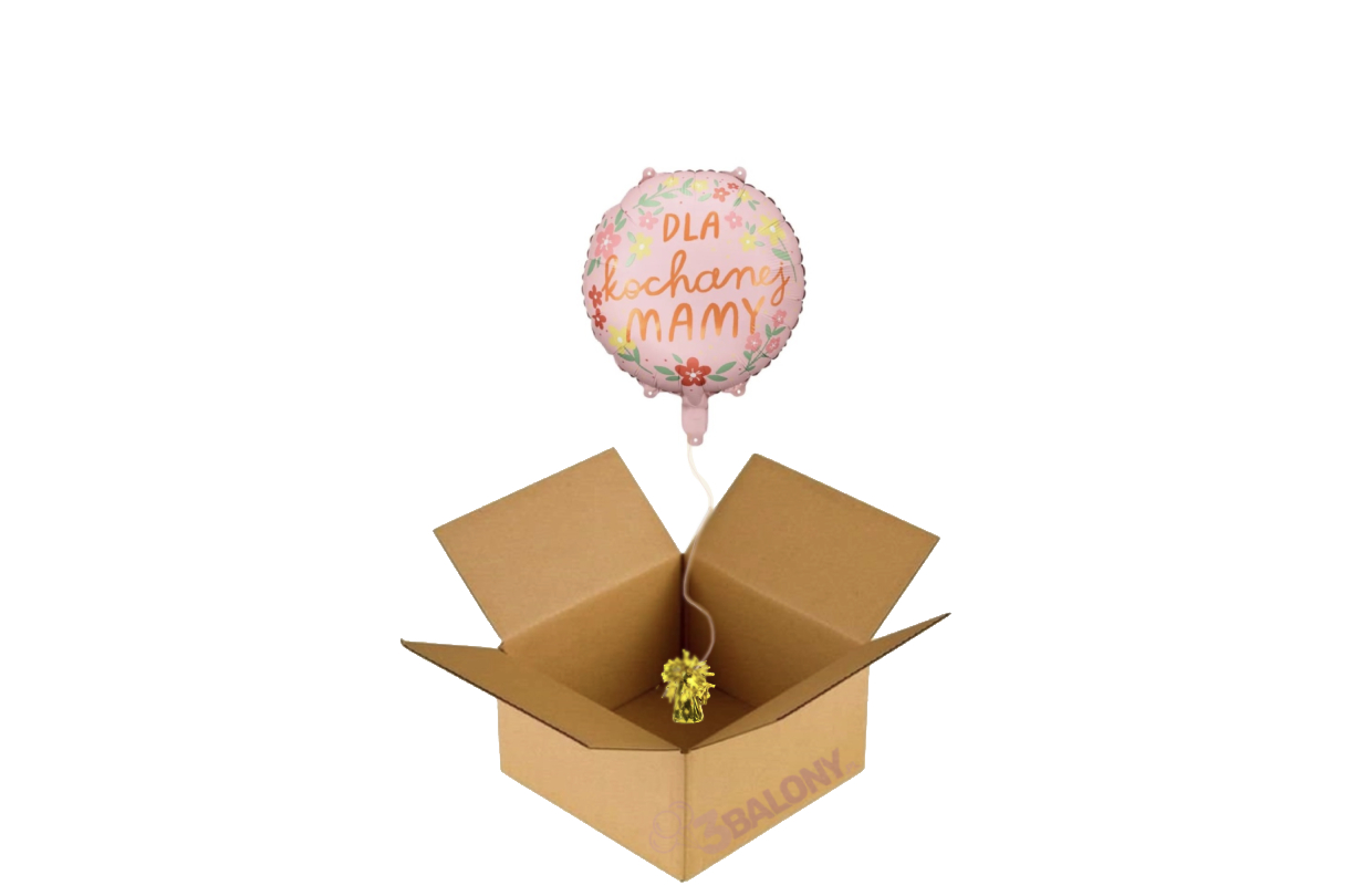 Balon dla Kochanej mamy w pudełku