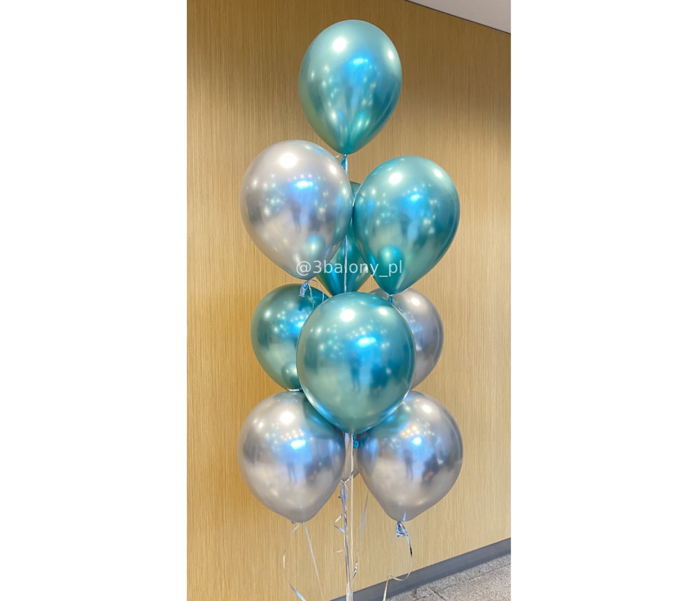 10 balonów glossy w bukiecie