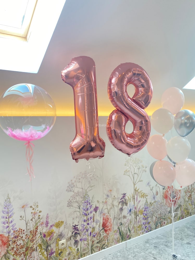 Duży zestaw balonów na 18-stkę