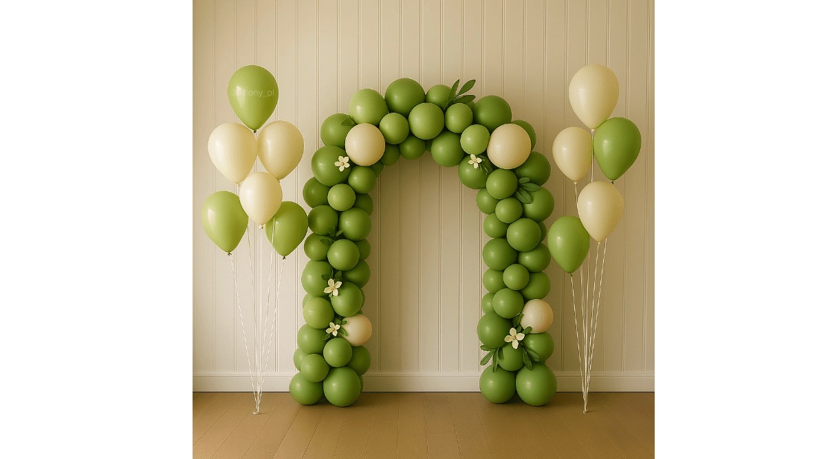 Łuk balonowy 160 cm + 2 bukiety z helem