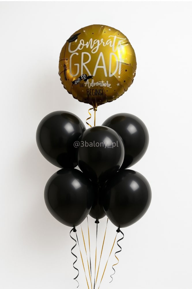 Balonowy bukiet dla absolwenta Congrats GRAD