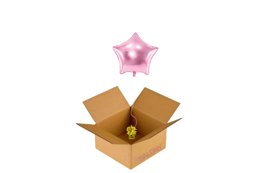 Balon gwiazdka bez napisu w pudełku