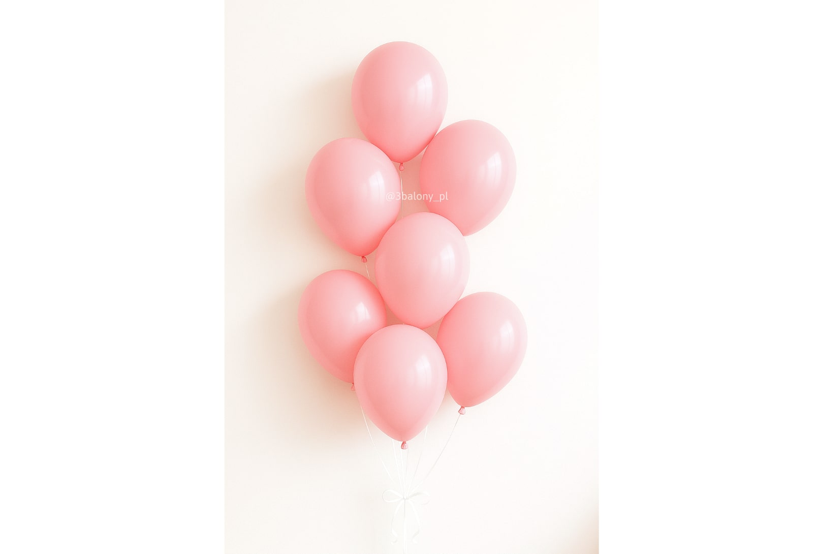 Balonowy bukiet z 7 balonów z helem w różowym kolorze