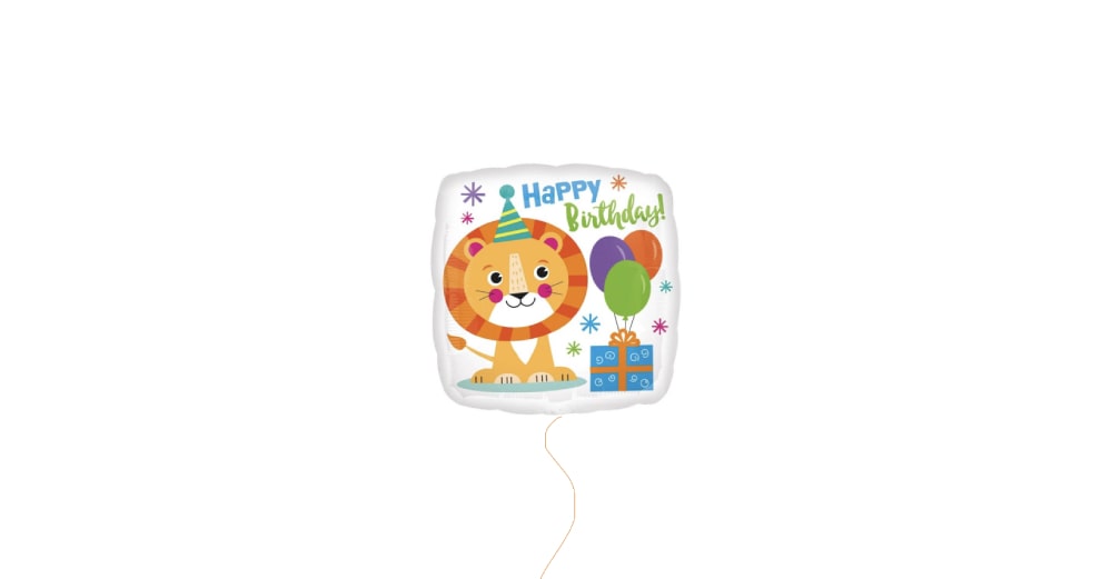 Balon foliowy urodzinowy lew