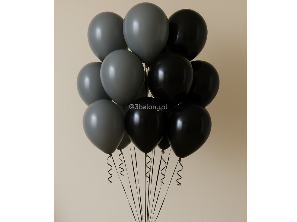 Duży bukiet szaro czarny – dekoracja na Halloween