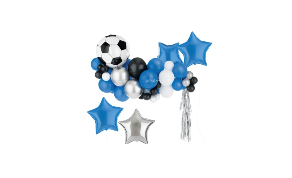 Girlanda balonowa z motywem piłki nożnej 150 cm