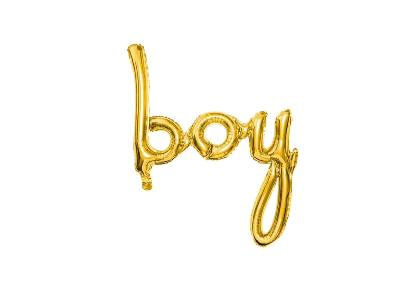 Balon foliowy napis złoty boy