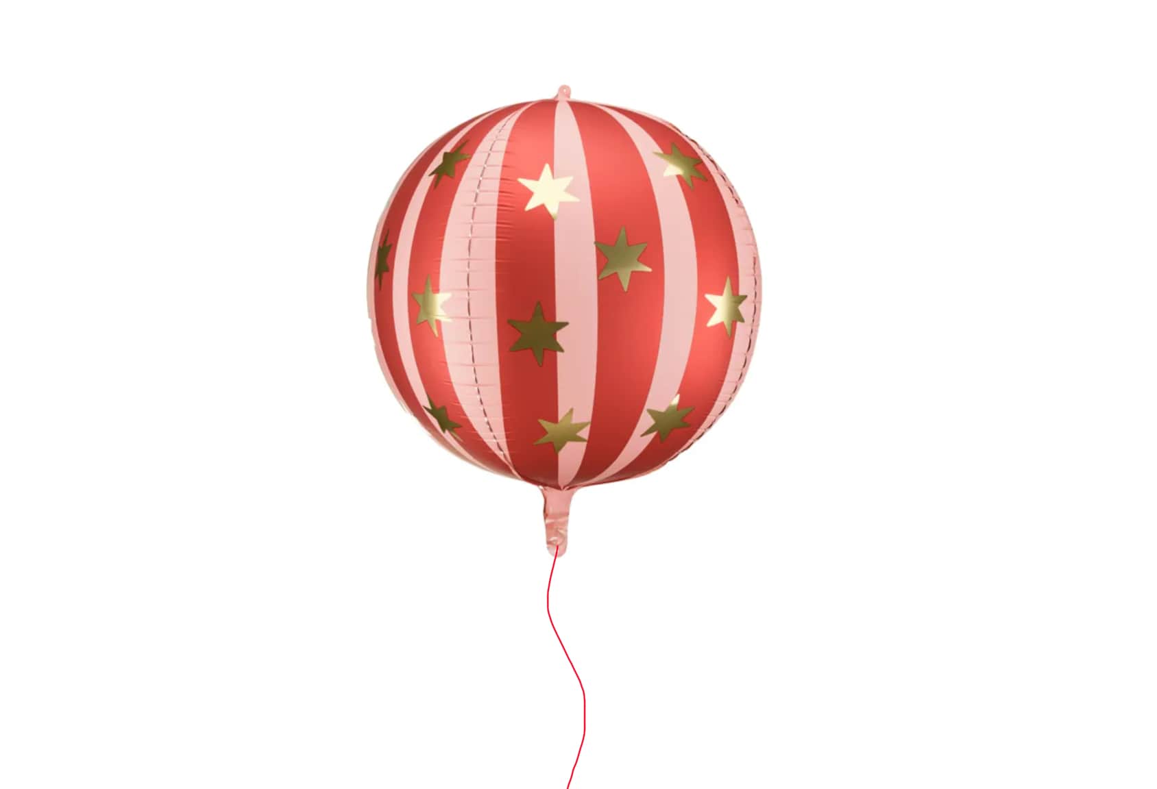 Balon foliowy Piłka w gwiazdki, 75 cm, czerwony