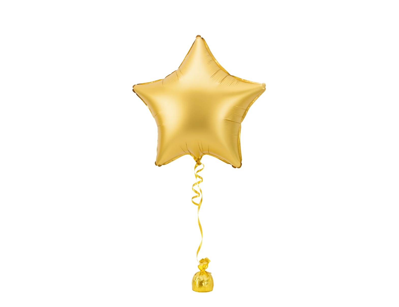Balon foliowy Gwiazdka, złoty satyn